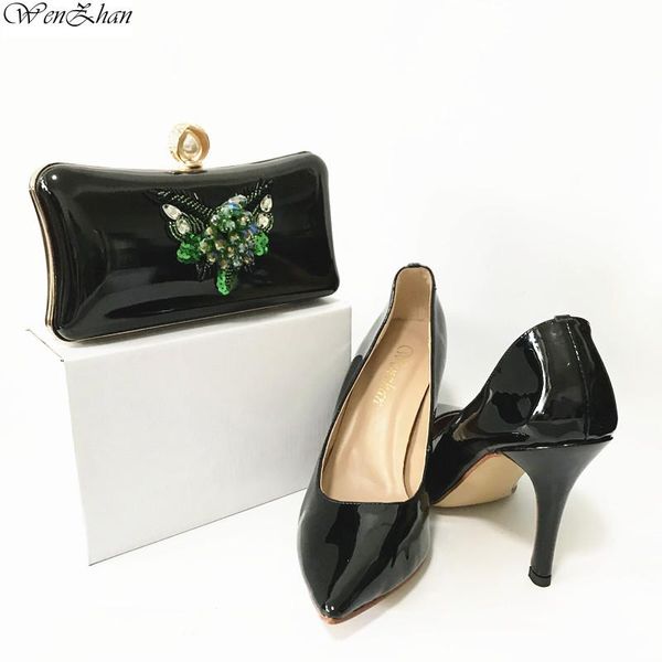 dress shoes pretty match african and bag in black color good quality high heels lady with matching bags 36-43 wenzhan
dress shoes pretty match african and bag in black color good quality high heels lady with matching bags 36-43 wenzhan