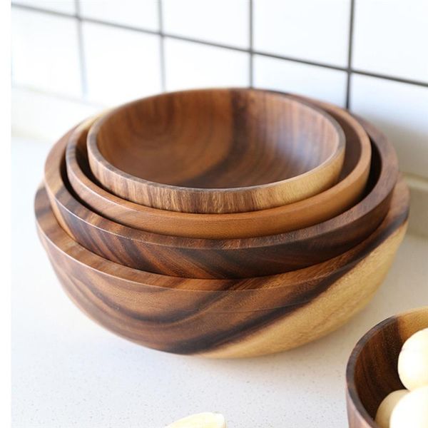 1pc practical wooden bowl cutlery household basin fruit salad kitchen container storage cup bowls
1pc practical wooden bowl cutlery household basin fruit salad kitchen container storage cup bowls