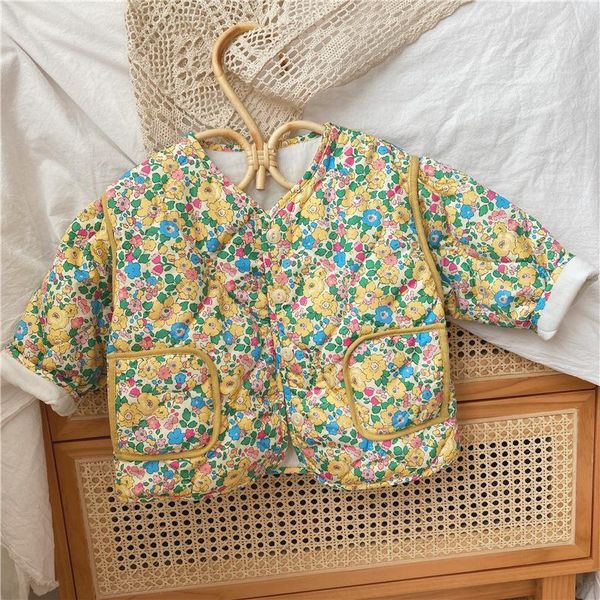 down coat 2021 autumn toddlers kids floral girls jacket puff sleeve korean style cotton padded snowsuits outerwear, Blue;gray
down coat 2021 autumn toddlers kids floral girls jacket puff sleeve korean style cotton padded snowsuits outerwear, Blue;gray