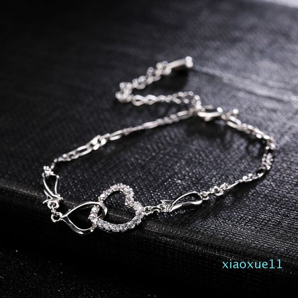 zircon sterling silver double heart anklet for women girls adjustable foot ankle gift for women, Red;blue
zircon sterling silver double heart anklet for women girls adjustable foot ankle gift for women, Red;blue