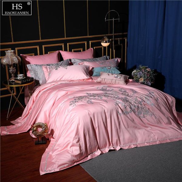 bedding sets rosa multiflora embroidery pink cotton fabric 4/7 pieces bedspread bed sheets pillowcase duvet cover cushion
bedding sets rosa multiflora embroidery pink cotton fabric 4/7 pieces bedspread bed sheets pillowcase duvet cover cushion