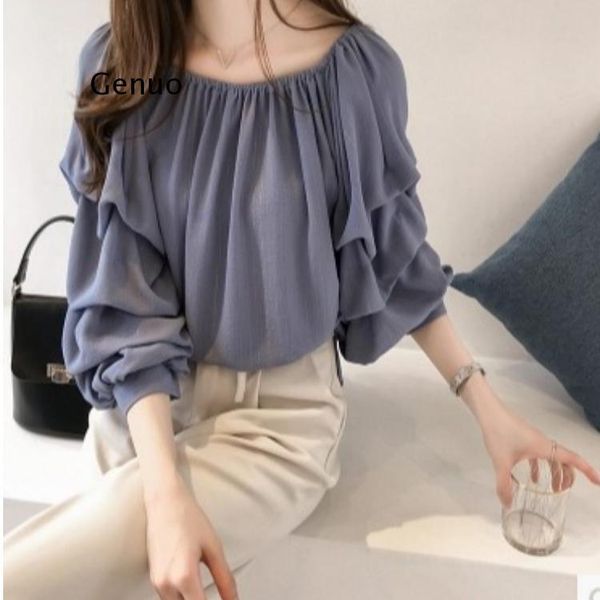 women's blouses & shirts harajuku elegant summer long sleeve puff shirt blouse for women blusas womens and chiffon plus size, White
women's blouses & shirts harajuku elegant summer long sleeve puff shirt blouse for women blusas womens and chiffon plus size, White