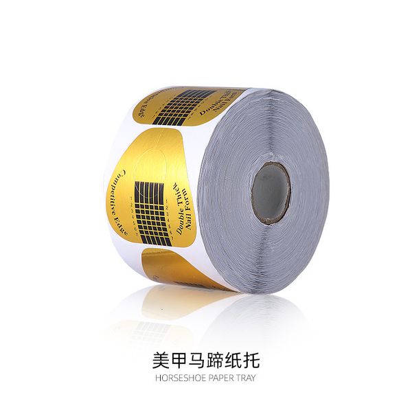 enhancement horseshoe shape thickened crystal potherapy nail lengthening paper holder golden 500 pieces / roll
enhancement horseshoe shape thickened crystal potherapy nail lengthening paper holder golden 500 pieces / roll