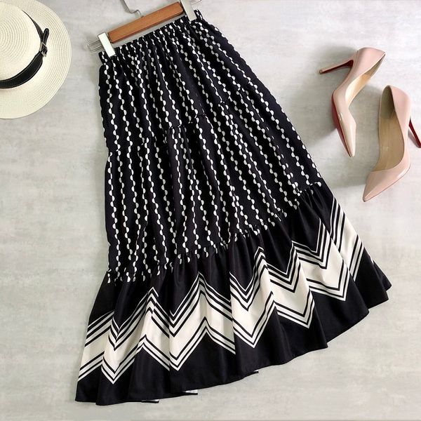 skirts skirts spring vintage geometric a-line maxi boho wave striped dotted patchwork ankle long s m2w7, Black
skirts skirts spring vintage geometric a-line maxi boho wave striped dotted patchwork ankle long s m2w7, Black