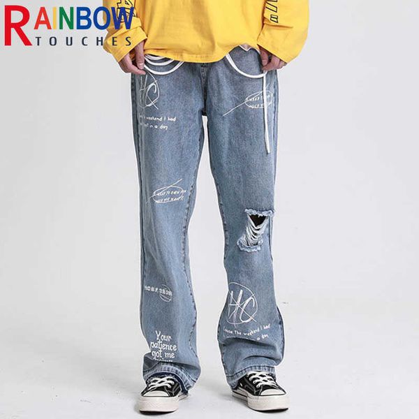 rainbowtouches high street restore holed jeans pants hip hop loose graffiti printing jeans pants x0621, Blue
rainbowtouches high street restore holed jeans pants hip hop loose graffiti printing jeans pants x0621, Blue