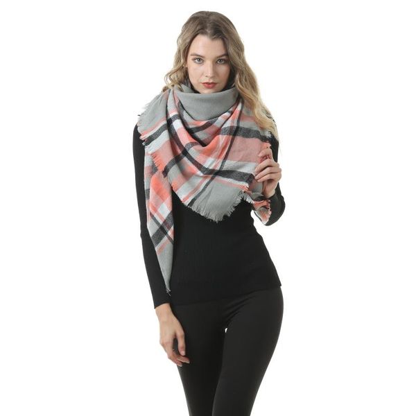scarves autumn and winter ladies scarf imitation cashmere square to keep warm british plaid female shawl, Blue;gray
scarves autumn and winter ladies scarf imitation cashmere square to keep warm british plaid female shawl, Blue;gray