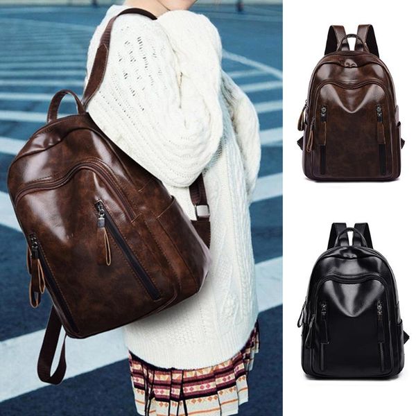 fashion women's leather backpack pu solid casual schoolbag travel backpacks school student daypack bag shoulder mochilas bags
fashion women's leather backpack pu solid casual schoolbag travel backpacks school student daypack bag shoulder mochilas bags
