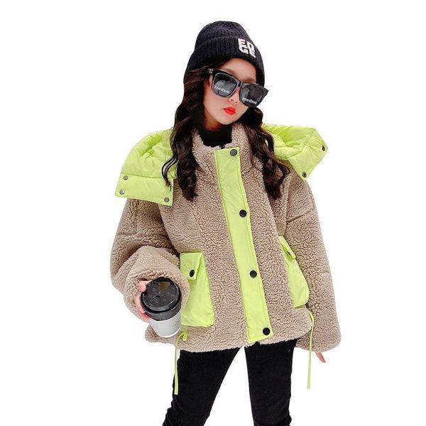 down coat teens girls winter casual fashion hooded jacket children fleece warm patchwork pocket outwear kids windproof sport 8 10 12y, Blue;gray
down coat teens girls winter casual fashion hooded jacket children fleece warm patchwork pocket outwear kids windproof sport 8 10 12y, Blue;gray
