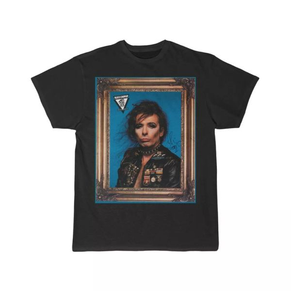 alice cooper portrait from special forces lp short sleeve tee, White;black
alice cooper portrait from special forces lp short sleeve tee, White;black