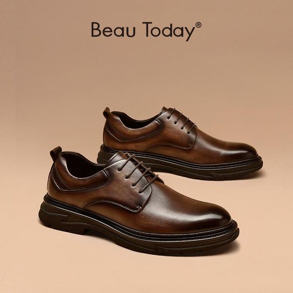 dress shoes derby men genuine cow leather waxing round toe business cross-tied classic formal flat male handmade beautoday 55508, Black
dress shoes derby men genuine cow leather waxing round toe business cross-tied classic formal flat male handmade beautoday 55508, Black