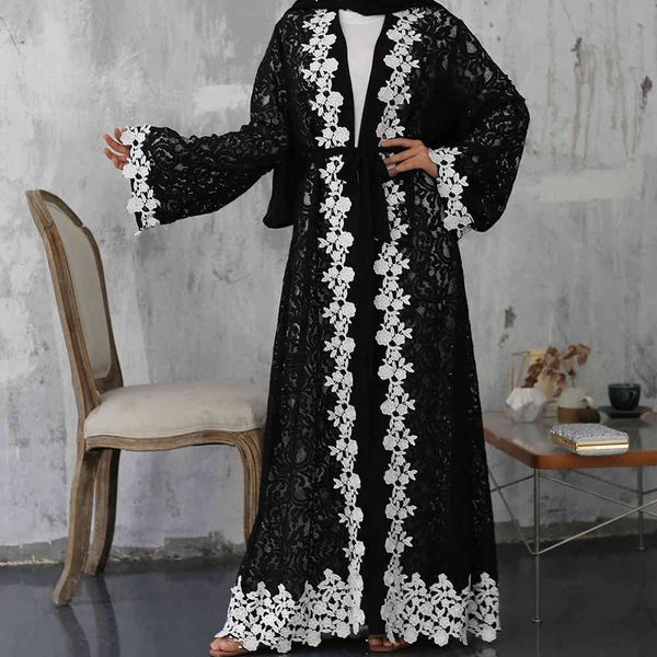 black lace kaftan abaya dubai kimono hijab muslim dress abayas for women caftan maroc ramadan islam clothing robe musulman femme, Red
black lace kaftan abaya dubai kimono hijab muslim dress abayas for women caftan maroc ramadan islam clothing robe musulman femme, Red
