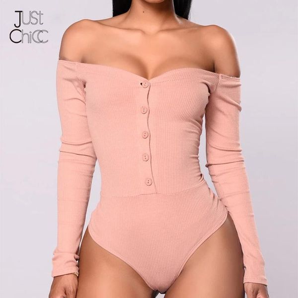 justchicc off shoulder pink bodysuit casual buttons tight stretchy women romper long sleeves solid club party jumpsuit women's jumpsuit, Black;white
justchicc off shoulder pink bodysuit casual buttons tight stretchy women romper long sleeves solid club party jumpsuit women's jumpsuit, Black;white