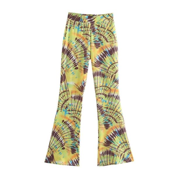 women's pants & capris za 2021 autumn clothing fashion all-match casual european and american style color printed horn trousers, Black;white
women's pants & capris za 2021 autumn clothing fashion all-match casual european and american style color printed horn trousers, Black;white