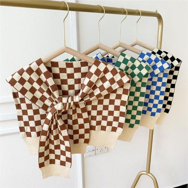 scarves 2021 korean autumn winter outdoor cashmere plaid poncho tippet scarf women fall luxury black and white checkered warm scarfs, Blue;gray
scarves 2021 korean autumn winter outdoor cashmere plaid poncho tippet scarf women fall luxury black and white checkered warm scarfs, Blue;gray