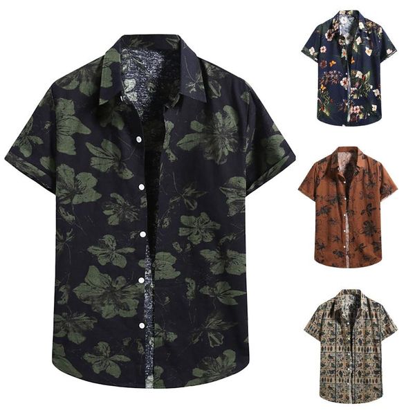 men's casual shirts arrival men hawaiian camicias one button down summer wild printed short-sleeve blouses, White;black
men's casual shirts arrival men hawaiian camicias one button down summer wild printed short-sleeve blouses, White;black