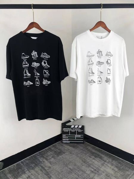 famous designer men's women's t-shirt tee hair stylist high-end shoe bag printing pattern round neck short sleeve summer black and, White;black 
famous designer men's women's t-shirt tee hair stylist high-end shoe bag printing pattern round neck short sleeve summer black and, White;black