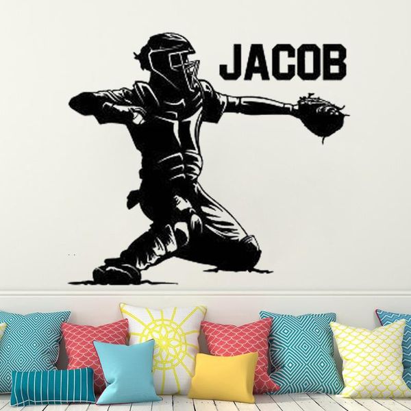 wall stickers decals baseball catcher player sport customized name boy teen bedroom livingroom decor stylish mural dw20931
wall stickers decals baseball catcher player sport customized name boy teen bedroom livingroom decor stylish mural dw20931