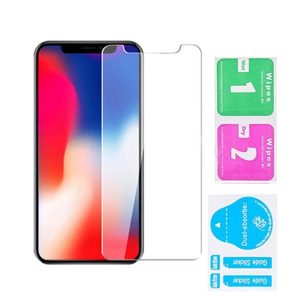Image of 2.5D Clear Tempered Glass Phone Screen Protector For iPhone 13 12 Mini 11 Pro Max 8 S20 FE S21 S22 Plus A13 A33 A53 A02S A03S A02 A12 A22 A32 A52 A72 A21S A71 A51 A31 A21