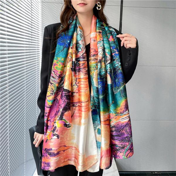 scarves 2021 summer hijab muslim headband elegant women silk scarf shawl wraps female spring beach stoles neckerchief hand bag foulard, Blue;gray
scarves 2021 summer hijab muslim headband elegant women silk scarf shawl wraps female spring beach stoles neckerchief hand bag foulard, Blue;gray