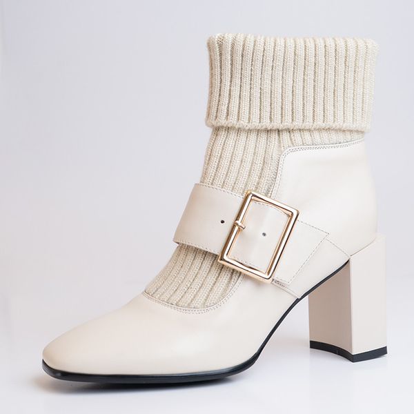 asumer arrived thick stilettos ladies elastikas genuine leather buckle boots winter women size 42, Black
asumer arrived thick stilettos ladies elastikas genuine leather buckle boots winter women size 42, Black