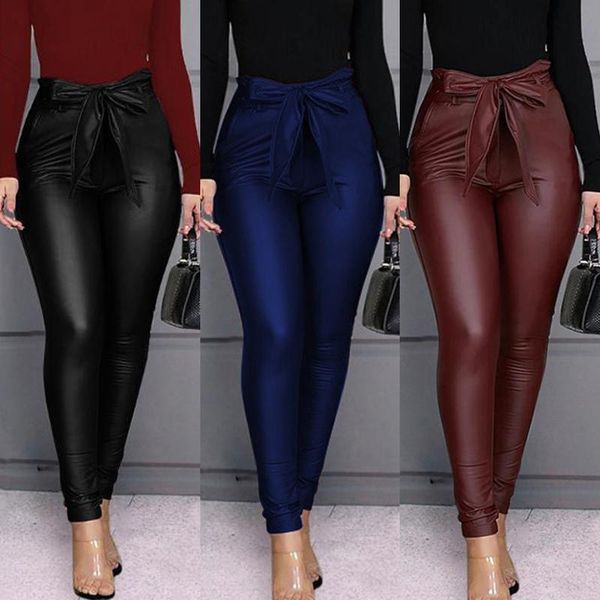 women's leggings women leather pu high waist push up bulift stretch fashion skinny pencil trousers office lady elegant pants, Black
women's leggings women leather pu high waist push up bulift stretch fashion skinny pencil trousers office lady elegant pants, Black