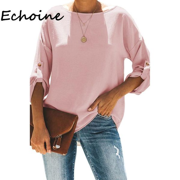 casual autumn womens and blouses roll sleeve loose solid color o-neck femme three quarter 2021 women cloth women's & shirts, White
casual autumn womens and blouses roll sleeve loose solid color o-neck femme three quarter 2021 women cloth women's & shirts, White