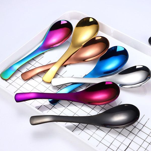 stainless steel spoon multicolor round bottom ladle short handle ice stir classic fashion home kitchen bar tableware spoons
stainless steel spoon multicolor round bottom ladle short handle ice stir classic fashion home kitchen bar tableware spoons