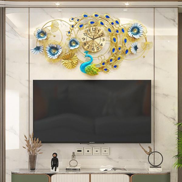 wall clocks chinese clock peacock living room household fashion personality light luxury atmosphere modern simple
wall clocks chinese clock peacock living room household fashion personality light luxury atmosphere modern simple