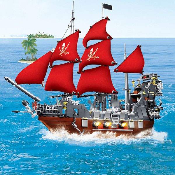 1125 pcs black beard ship model building blocks bricks creator expert pirates of caribbean ghost corsair skull pearl kids toys
1125 pcs black beard ship model building blocks bricks creator expert pirates of caribbean ghost corsair skull pearl kids toys