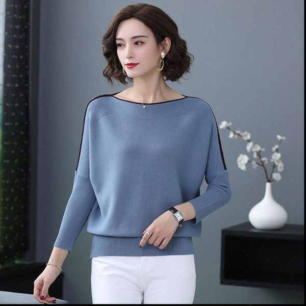 long sleeve pullovers o neck womens sweater casual bat wing pull jumper female knitting femme korea top, White;black
long sleeve pullovers o neck womens sweater casual bat wing pull jumper female knitting femme korea top, White;black