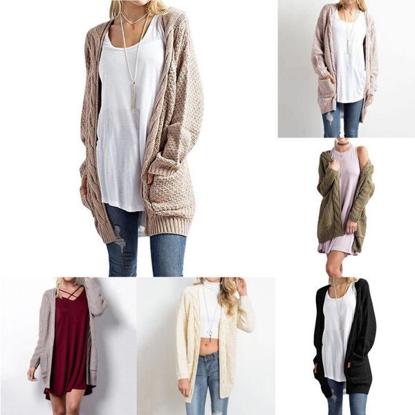women's knits & tees knitwear thick cardigan sweater loose size womens autumn coat winter plus, White
women's knits & tees knitwear thick cardigan sweater loose size womens autumn coat winter plus, White