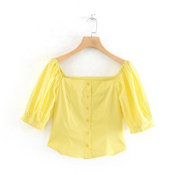 women's blouses & shirts 2021 fashion brand summer shirt puff sleeve square collar casual short solid cotton,polyester, White
women's blouses & shirts 2021 fashion brand summer shirt puff sleeve square collar casual short solid cotton,polyester, White