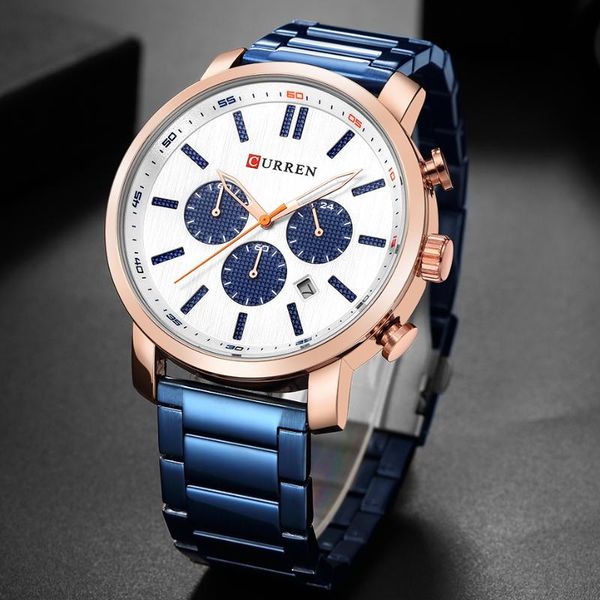 wristwatches curren watches men stainless steel quartz chronograph auto date fashion casual man watch relogio masculino 8315, Slivery;brown
wristwatches curren watches men stainless steel quartz chronograph auto date fashion casual man watch relogio masculino 8315, Slivery;brown