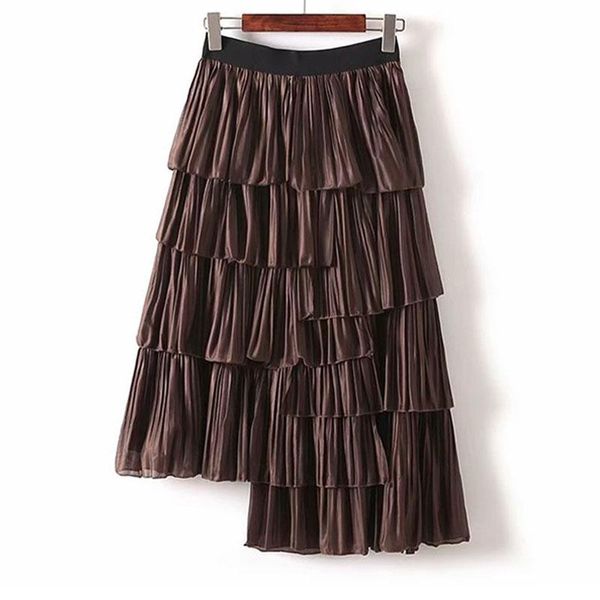 skirts spring autumn irregular cakee layered long chiffon skirt korean pleated ruffled high low tiered a-line, Black
skirts spring autumn irregular cakee layered long chiffon skirt korean pleated ruffled high low tiered a-line, Black