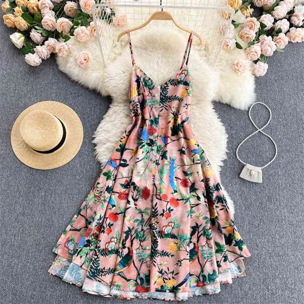 summer style fashion temperament seaside vacation vestidos feminine v-neck slim print sling beach midi dress gl054 210506, Black;gray
summer style fashion temperament seaside vacation vestidos feminine v-neck slim print sling beach midi dress gl054 210506, Black;gray