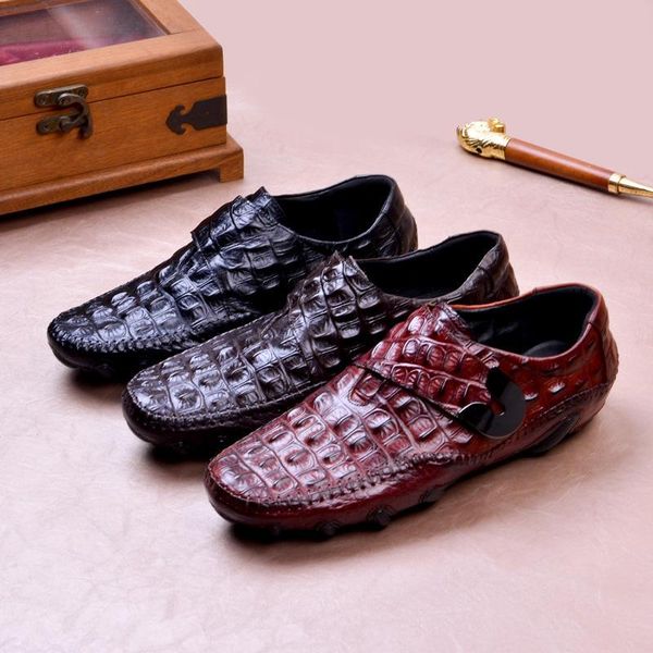 dress shoes leather spring and summer men's crocodile pattern ocs casual breathable a hair substitute, Black
dress shoes leather spring and summer men's crocodile pattern ocs casual breathable a hair substitute, Black
