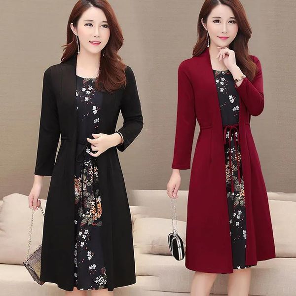 casual dresses women knee-length dress plus size long sleeve flower print spring autumn office lady loose elegant, Black;gray
casual dresses women knee-length dress plus size long sleeve flower print spring autumn office lady loose elegant, Black;gray