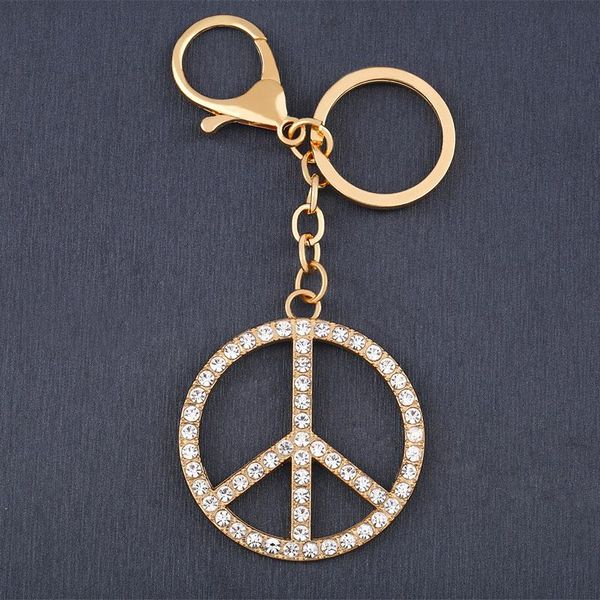 keychains flola big peace sign key chains for women gold keychain car bag charm ring holder crystal wholesale jewelry gifts kcha13, Silver
keychains flola big peace sign key chains for women gold keychain car bag charm ring holder crystal wholesale jewelry gifts kcha13, Silver