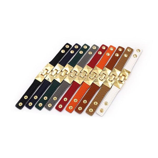 charm bracelets fashion couple leather on hand adjustable golden metal jewelry suitable for men and women daily wear gift, Golden;silver
charm bracelets fashion couple leather on hand adjustable golden metal jewelry suitable for men and women daily wear gift, Golden;silver