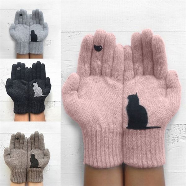 2021 women's wool gloves autumn and winter outdoor warm cold proof thickened cat bird printed, Black
2021 women's wool gloves autumn and winter outdoor warm cold proof thickened cat bird printed, Black