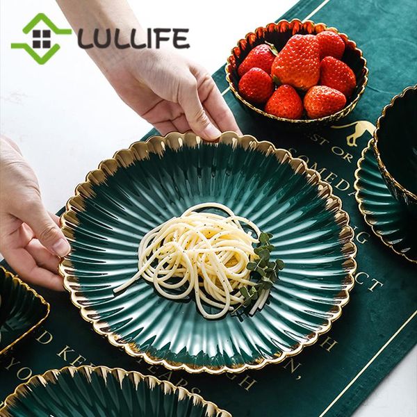 dishes & plates nordic green dinner plate gold edge ceramic bowl flower shape and sets porcelain tableware round set
dishes & plates nordic green dinner plate gold edge ceramic bowl flower shape and sets porcelain tableware round set
