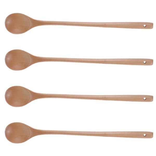 spoons 4 pcs 1 bag multipurpose rice smooth stirring (log color)