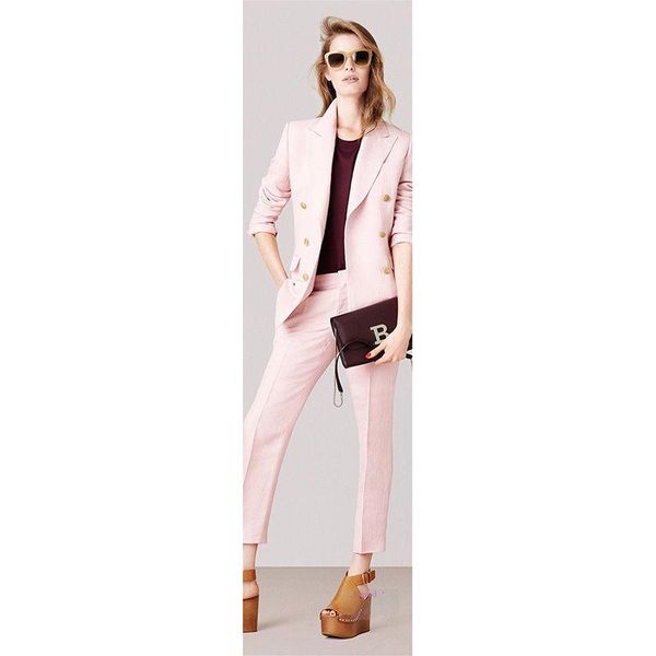 pink female trouser suits slim ladies winter formal womens business custom bespoke 100% a034 women's two piece pants, White
pink female trouser suits slim ladies winter formal womens business custom bespoke 100% a034 women's two piece pants, White