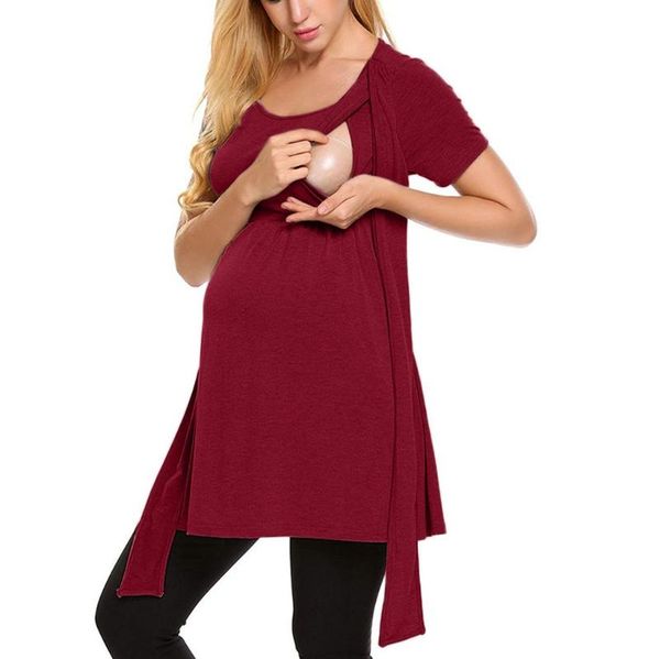 maternity dresses telotuny women's dress women pregnancy blouse nursing sleepwear tie breastfeeding dresss#40, White
maternity dresses telotuny women's dress women pregnancy blouse nursing sleepwear tie breastfeeding dresss#40, White