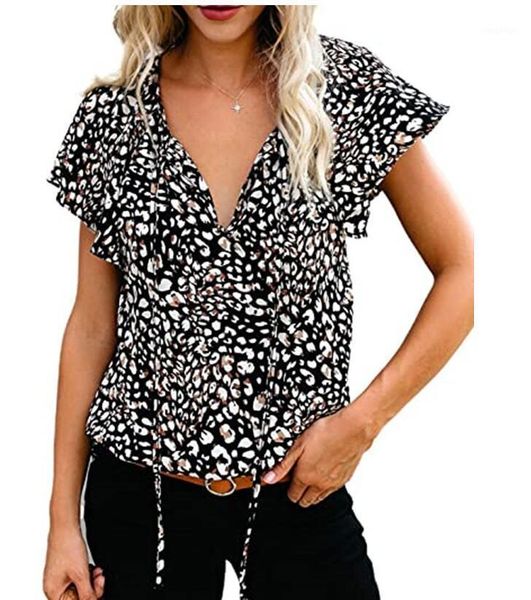 women's blouses & shirts 2021 summer ruffles celmia women short flare sleeve fashion v-neck lace up vintage daisy printed blusas, White
women's blouses & shirts 2021 summer ruffles celmia women short flare sleeve fashion v-neck lace up vintage daisy printed blusas, White