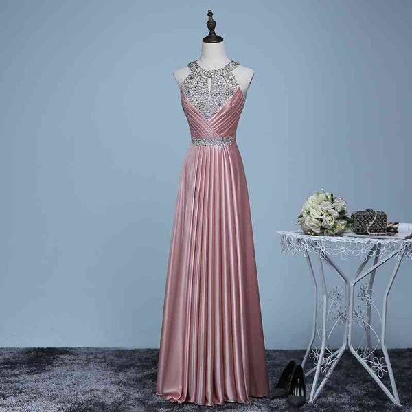 bridal necked toast 2021 new elegant dinner party host long evening dress female, White;black
bridal necked toast 2021 new elegant dinner party host long evening dress female, White;black