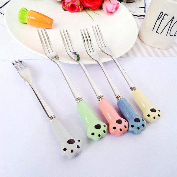 forks 1pc kitchen tool fashion stainless steel 130mm cute bone china fruit fork /cake dessert tableware party gift
forks 1pc kitchen tool fashion stainless steel 130mm cute bone china fruit fork /cake dessert tableware party gift
