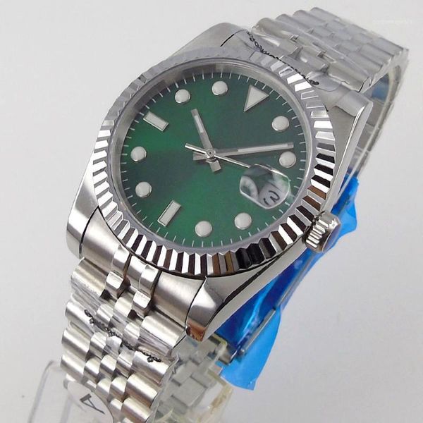 wristwatches 36mm/40mm sapphire men's watch japan miyota 8215 nh35 automatic movement green face coin bezel jubilee bracelet date cyclo, Slivery;brown
wristwatches 36mm/40mm sapphire men's watch japan miyota 8215 nh35 automatic movement green face coin bezel jubilee bracelet date cyclo, Slivery;brown