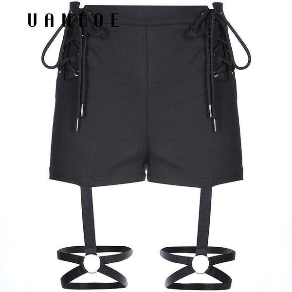 women's shorts women high waist side drawstring summer black skinny street short femme, White;black
women's shorts women high waist side drawstring summer black skinny street short femme, White;black