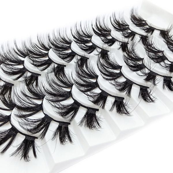 false eyelashes 8 pairs long full volume 15-25mm 4d mink hair wispy fluffy eyelash extension makeup beauty tools handmade
false eyelashes 8 pairs long full volume 15-25mm 4d mink hair wispy fluffy eyelash extension makeup beauty tools handmade